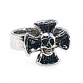 Amigaz Cross Skull Ring Size 9