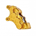 Arlen Ness 6P differential bore brake caliper L/F gold