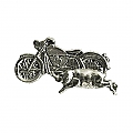 BIKE WITH PIG PIN