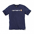 Carhartt core logo T-shirt S/S navy (Fits: > size S)