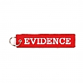 Evidence keychain red