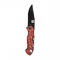 KNIFE SKULL & CLIP BLACK RED