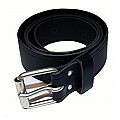 LEATHER BELT WITH BUCKLE BLACK