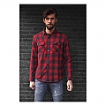 MCS Worker Flanel shirt red/grey
