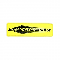 Motorcycle Storehouse, logo patch. Yellow