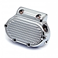 RIBBED TRANS. END COVER, CHROME