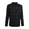 WCC La Bomba Herringbone flannel shirt grey/black