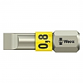 Wera 1/4" Torsion bit for slotted screws stainless 0.8x5.5mm
