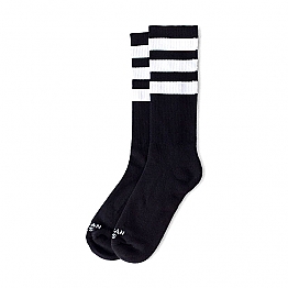 American Socks Mid high Back In Black II, 8 inch,bkr.mcsh.562969