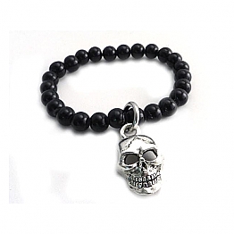 AmiGaz black glass bead bracelet,bkr.mcsh.572405