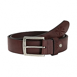 John Doe leather belt Signature 85cm dark brown,bkr.mcsh.591097