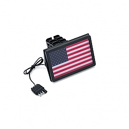 Kuryakyn Freedom flag LED receiver hitch cover black,bkr.mcsh.599635