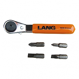 Lang Tools, mini ratcheting bit wrench. Offset,bkr.mcsh.514175