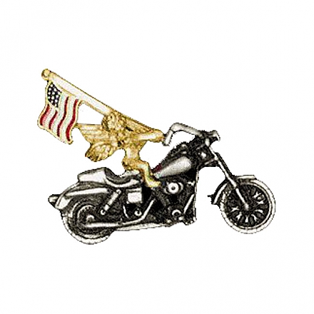 3D ANGEL W/US FLAG MC PIN,bkr.mcsh.536418