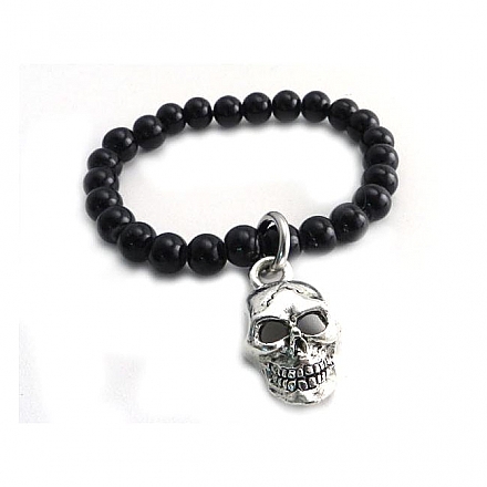 AmiGaz black glass bead bracelet,bkr.mcsh.572406