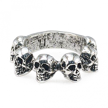 Amigaz Multi Skull Ring Size 11,bkr.mcsh.563460