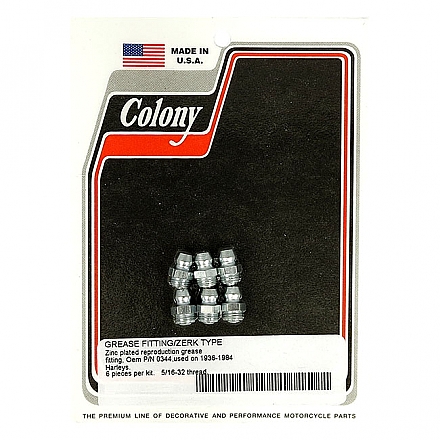 COLONY GREASE FITTING, 5/16-32,bkr.mcsh.929904