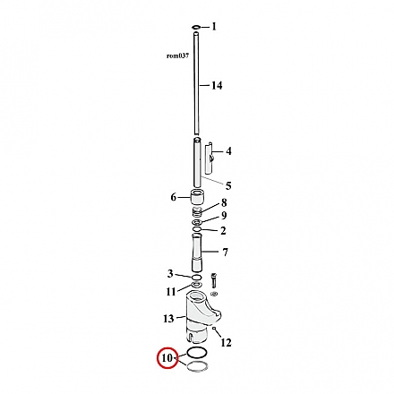 COMETIC O-RING, TAPPET GUIDE LOWER,bkr.mcsh.561423
