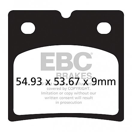 EBC brake pads rear organic,bkr.mcsh.573443