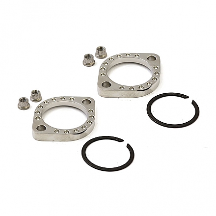 EXHAUST FLANGE KIT, POLISHED STAINLESS,bkr.mcsh.552061
