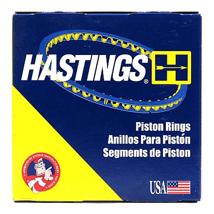 HASTINGS PISTON RINGS, STD. CHR/MOLY,bkr.mcsh.915360