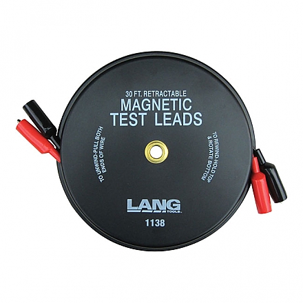 Lang Tools, retractable electrical test lead. Magnetic,bkr.mcsh.514616
