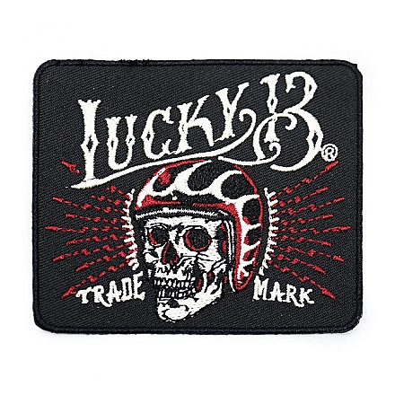 Lucky 13 Skull patch black,bkr.mcsh.588478
