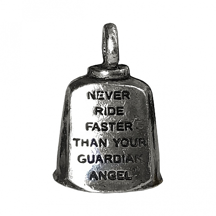 Never Ride Faster Than Your Guardian Angel Gremlin bell