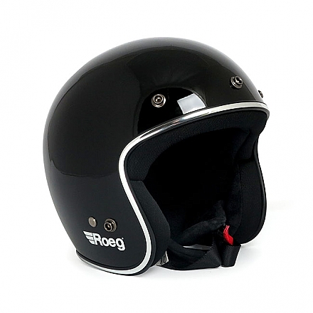 Roeg JETT helmet gloss black (Fits: > size S)