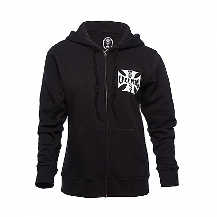 WCC Ladies Cross zip hoodie black,bkr.mcsh.566189