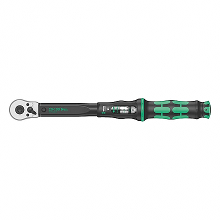 Wera 3/8" drive torque wrench 20-100 Nm with ratchet,bkr.mcsh.581853