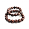 AmiGaz wood skull bead bracelet set
