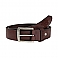 John Doe leather belt Logo 85cm brown,bkr.mcsh.591101