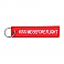 Kiss Me Before Flight keychain red