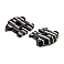 Ness 10-Gauge Rocker box covers black,bkr.mcsh.573555