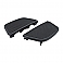 Passenger floorboard pads. Black,bkr.mcsh.500729