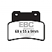 EBC Organic brake pads,bkr.mcsh.8110507