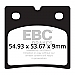EBC brake pads rear semi-sintered,bkr.mcsh.573444