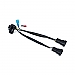 Kuryakyn, LED headlamp adapter harness for Tourings,bkr.mcsh.542607