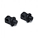 Kuryakyn adjustable splined peg adapter satin black,bkr.mcsh.599612
