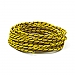 WIRING CLOTH COVERED WIRE 25FT, YELLOW,bkr.mcsh.951804