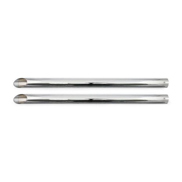 Universal head pipe extension set 32" long chrome