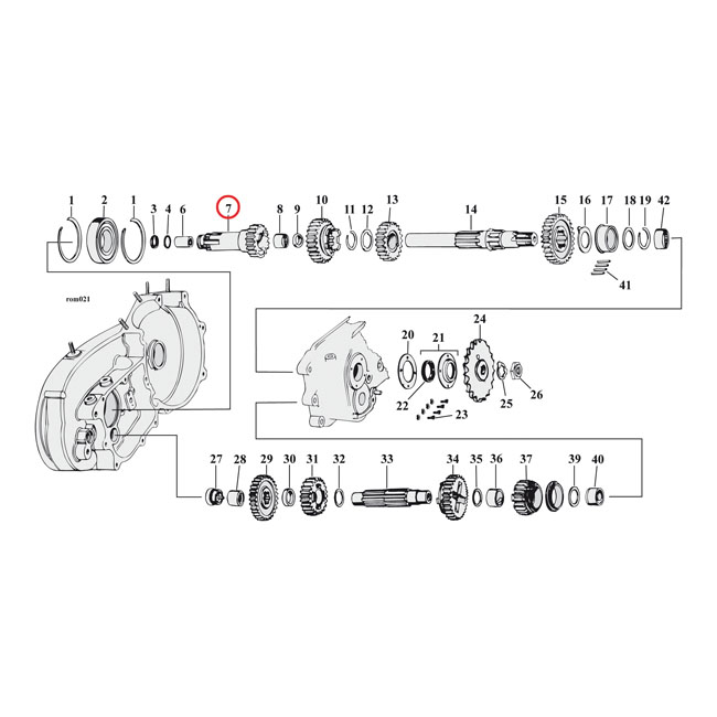 Andrews clutch gear