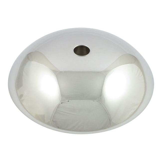 Front hub cap 8". Chrome