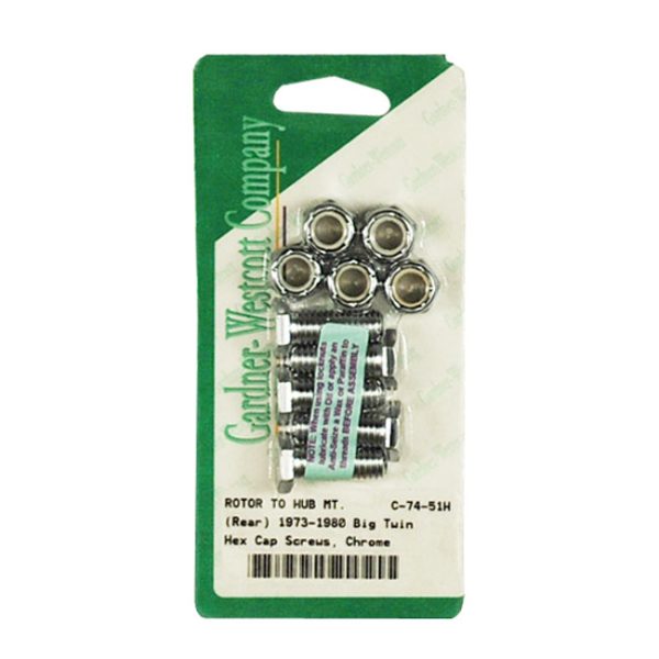 Front/rear brake rotor bolt kit