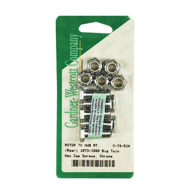 Front/rear brake rotor bolt kit