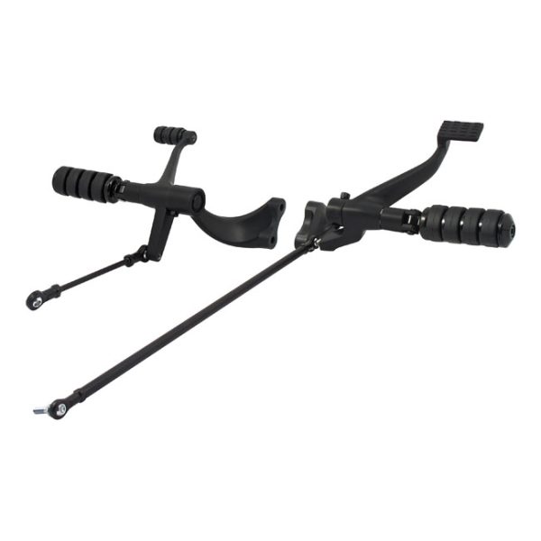 Evo XL forward control kit. ISO pegs. Black