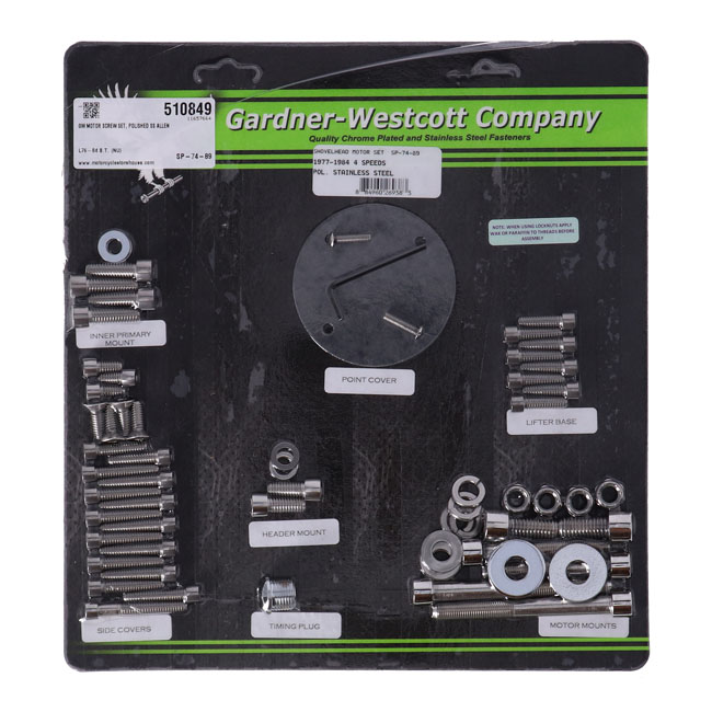 Motor screw set
