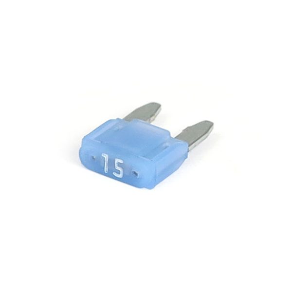 Mini fuse with LED indicator. Blue