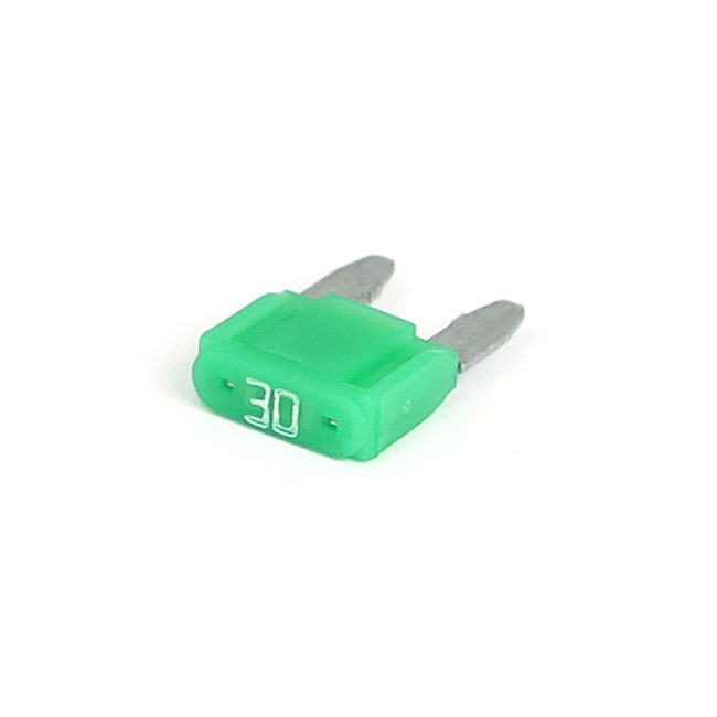 Mini fuse with LED indicator. Green